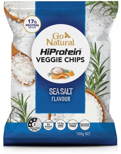 Go Natural Hi Protein Chips Sea Salt 100g