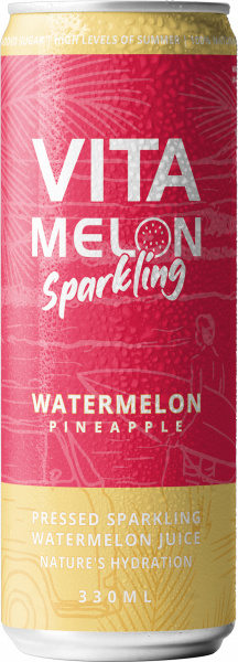VitaMelon Sparkling Watermelon Pineapple G/F 330ml