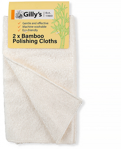 Gillys Bamboo Polishing Cloths 2 Pack